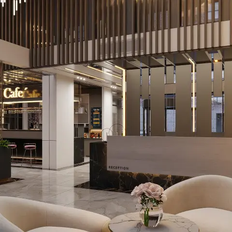 Lobi ve dinlenme alanı — Ramada Encore by Wyndham Diyarbakır